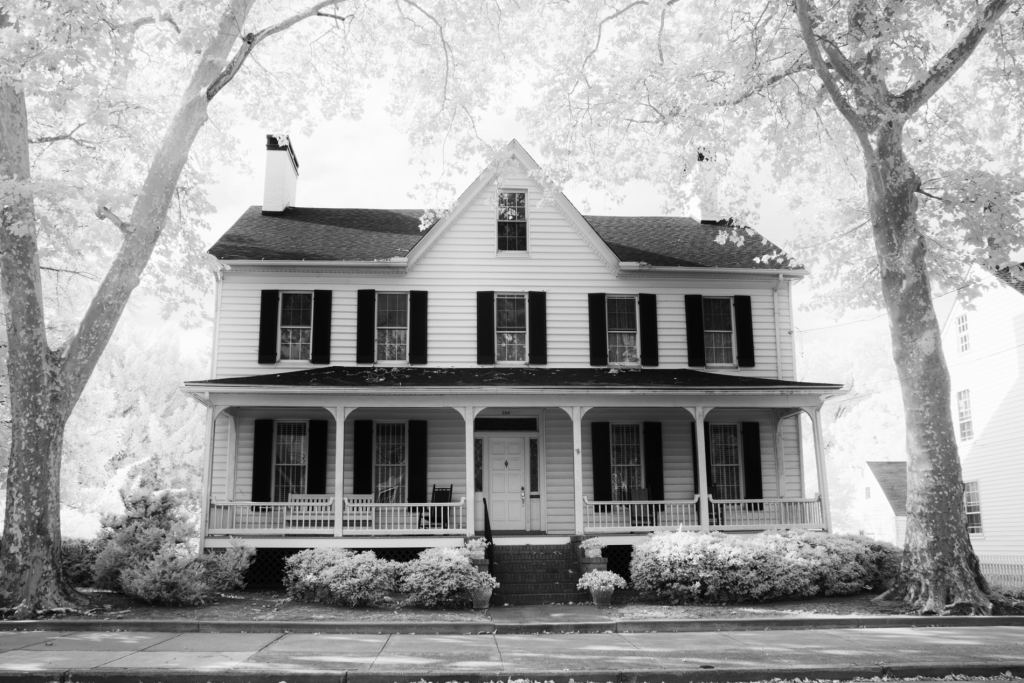 Haunted and Historic House Cambridge Maryland Infrared Photography