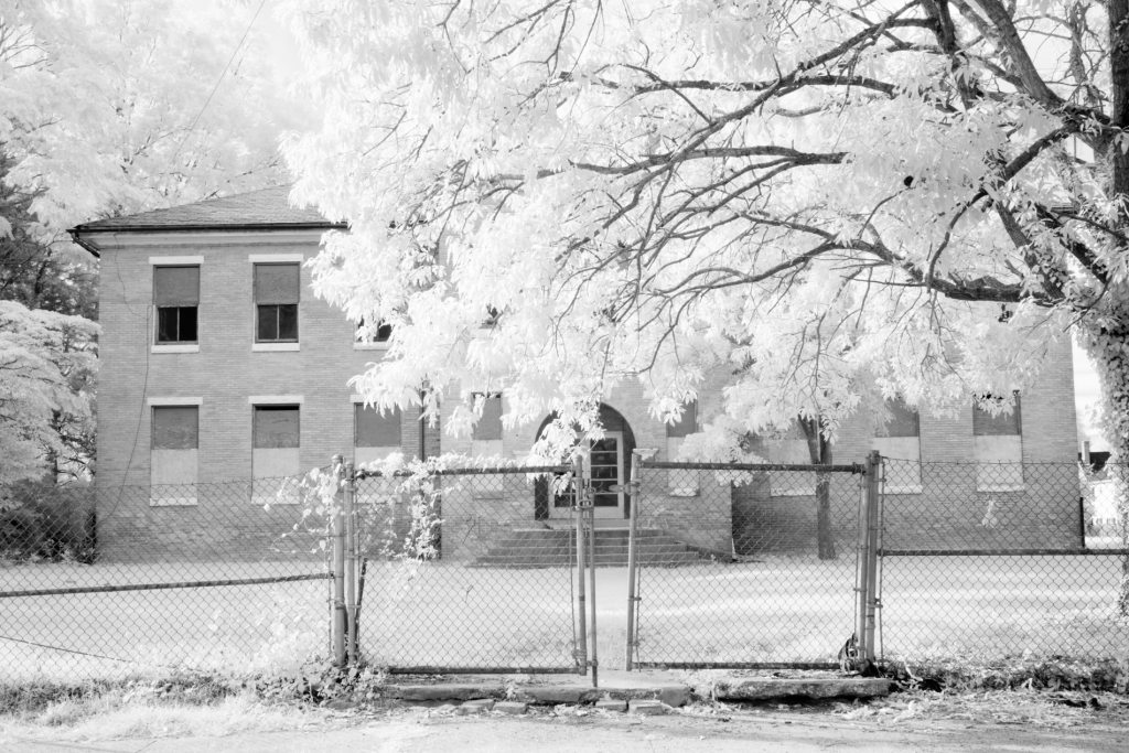 Abandoned Christian School, Cambridge Maryland Infrared Photography